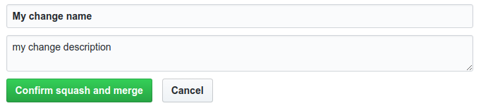 GitHub choose commit message